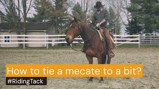 How to tie a mecate to a bit [upl. by Relyc684]