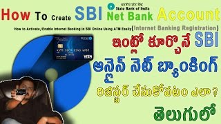 How To Create SBI Net Banking Account Telugu తెలుగులో TechLogic [upl. by Voltz]