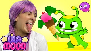 New video 💜Lila Moon amp Groovy 💚 Do You Like Broccoli Ice Cream [upl. by Silevi]