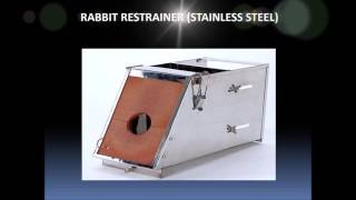 RABBIT RESTRAINER pyrogen test telethermometer [upl. by Yendyc]