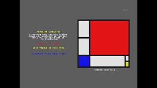 Mega65  Mondrian Simulator [upl. by Aissela]