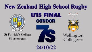 014 Condor 7s U15 Final St Patricks College  Stream v Wellington College [upl. by Ahsikal]