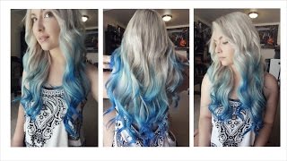 How I Dyed My Hair Blue Ombre Balayage [upl. by Owens]