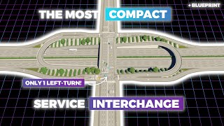 How to Build The Most COMPACT and EFFICIENT Service Interchange in Cities Skylines 2 [upl. by Olympia]