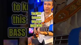 Learn this amazing slap bass intro slapbass basscover bassline [upl. by Yrret]