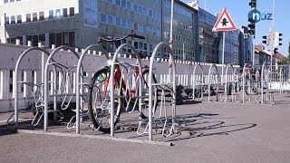 Fahrradabstellplatz in Osnabrück am Neumarkt geräumt [upl. by Mcmaster]