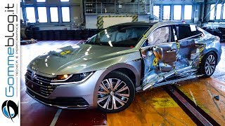 Volkswagen VW ARTEON Crash Test 2017 EuroNcap Frontal  Side  AEB  ★★★★★ [upl. by Atniuq]