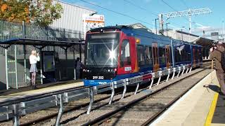 Tram Train at Rotherham Central  First Day [upl. by Bendicty931]