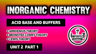 Acid Base And Buffers  Theories Of Acid And Base  Pharmaceutical Inorganic Chemistry  B Pharma [upl. by Jere136]