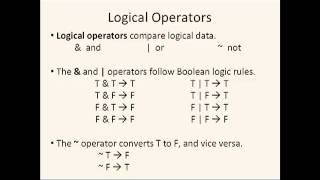 Octave Tutorial 12  Selective Execution Part 1 Logical Expressions [upl. by Esimehc]