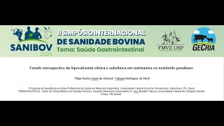 Estudo retrospectivo da hipocalcemia clínica e subclínica em ruminantes no semiárido paraibano [upl. by Solim210]