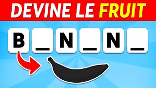 Devine 60 FRUITS et LÉGUMES sans VOYELLES ✅🍓  Facile Moyen Difficile Impossible [upl. by Olivero345]