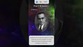 Prof T R Seshadri  An Indian Chemist and FRS shorts [upl. by Diarmuid908]