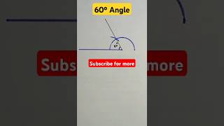 How to construct 60 degree angle using compass  60 degree angle  geometry [upl. by Xylon]