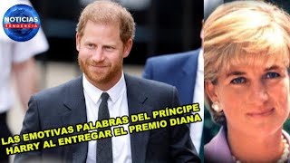 Mi madre estaría orgullosa las emotivas palabras del príncipe Harry al entregar el Premio Diana [upl. by Lesiram]