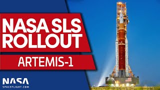 NASA Rolls Out SLS Rocket for Artemis1 Launch [upl. by Ikeda260]