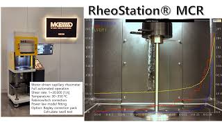 Capillary Rheometer  MKE RheoStation MCR [upl. by Annoj]