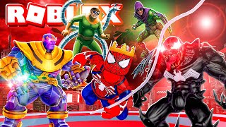 SPIDERMAN Fights EVERY VILLAIN in ROBLOX [upl. by Parik580]