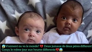 😱Incroyable mais vrai en France Anne Chaperon donne naissance a deux jumaux deux pères different 💔 [upl. by Wolk]