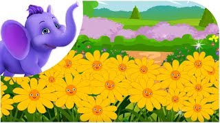 All Flowers are Waking with Lyrics  Nursery Rhyme [upl. by Daus]