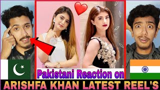 Arishfa khan Latest Reels Videos  Pakistani Reaction On indian TikToker  Reaction Box [upl. by Labinnah]