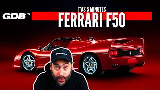 TAS 5 MINUTES  LA FERRARI F50 la mal aimée [upl. by Orutra312]