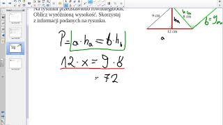 wysokość równoległoboku [upl. by Anner539]