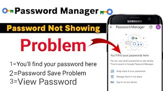 Password Manager Youll Find Your Password HerePassword Manager Not Showing Password New Update [upl. by Franciskus]