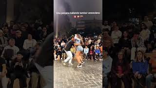 Peruana bailando tambores venezolanos en Lima [upl. by Eppesuig738]