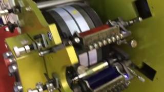 Flexo label printing machine Video [upl. by Acirtap688]