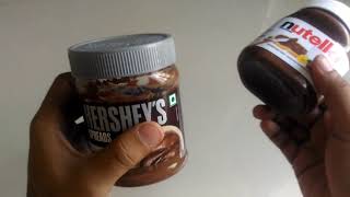 Nutritional facts Hersheys vs Nutella spread [upl. by Lehteb]