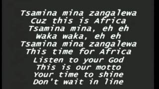 Shakira Waka Waka lyrics [upl. by Edwina]