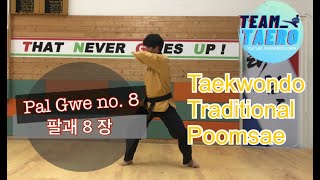 PalGwe 8 Jang Taekwondo Traditional poomsae taekwondo palgwe 태권도 팔괘품새 [upl. by Noicnecsa]