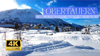 Obertauern  Snow walk in an Austrian ski resort [upl. by Nodnerb]