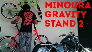 Minoura Gravity Stand 2 自転車 ディスプレイ スタンド [upl. by Eelnayr375]