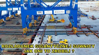 Baltic Hub Rozładunek olbrzymiej suwnicyJak oni to zrobili [upl. by Augustine]