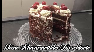 Schwarzwälder Kirschtorte ohne Alkohol Rezept zum selber backen klein aber oha [upl. by Zandt]