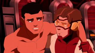 Young Justice Season 2 Blue Bettle amp Impulse All Moments [upl. by Osnofla]