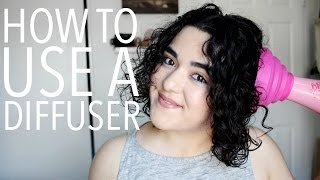 How To Use a Diffuser on CurlyWavy Hair  Laura Neuzeth [upl. by Nillad690]