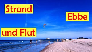 Der Strand bei Sankt Peter Ording bei Ebbe und Flut [upl. by Assek]