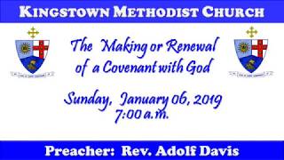 Kingstown Methodist Church Covenant Sunday  January 6 2019 [upl. by Irroc]