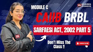 CAIIB BRBL Module C  Sarfaesi Act  Case Study Covered in Hindi [upl. by Meluhs]