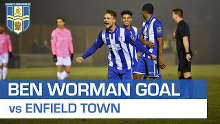 BEN WORMAN GOAL vs ENFIELD TOWN [upl. by Ashbaugh]