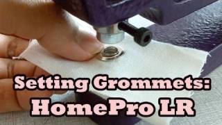 Setting Grommets with HomePro LR  Lucys Corsetry [upl. by Aubreir]