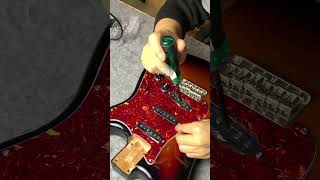 Quick Install OriPure ST SSS Prewired Guitar Pickguard [upl. by Whittaker62]