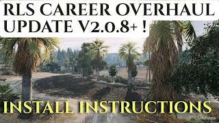 Outdated Install Instructions for RLS Career Overhaul V20  BeamNG Career Mod [upl. by Nyrok]