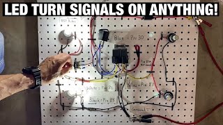 How to Wire LED Turn Signals  Flashers to ANYTHING  Hotrods  Motorcycles  ATVs  Mopeds  Cars [upl. by Mireielle758]