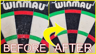 Refurbish Your Dartboard With These 2 Simple Steps [upl. by Atnauqahs]