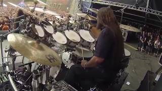 HATEInto Burning GehennaPavulonLive at Brutal Assault 2018 Drum Cam [upl. by Ellehcam81]