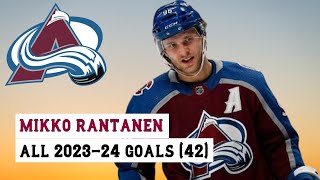 Mikko Rantanen 96 All 42 Goals of the 202324 NHL Season [upl. by Amery]